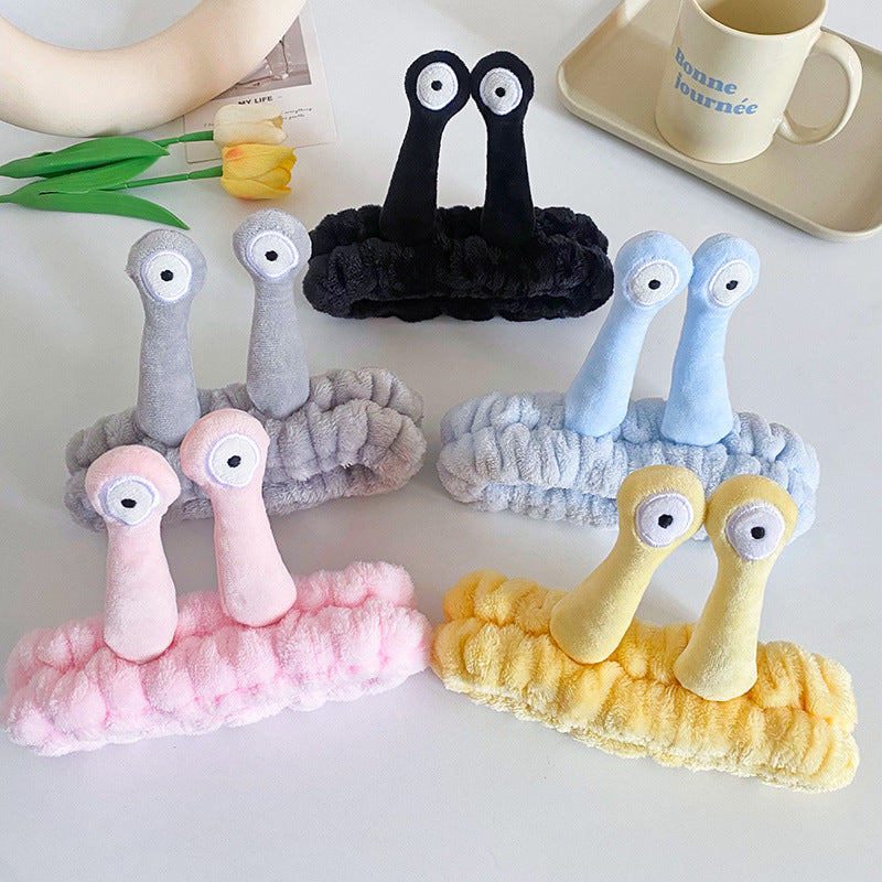 Cute Face Wash Mask Plush Hair Band