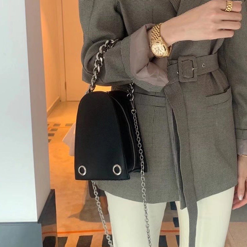 Niche Designer Thick Double Chain Mobile Phone Bag