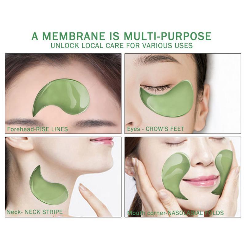 Green seaweed eye mask