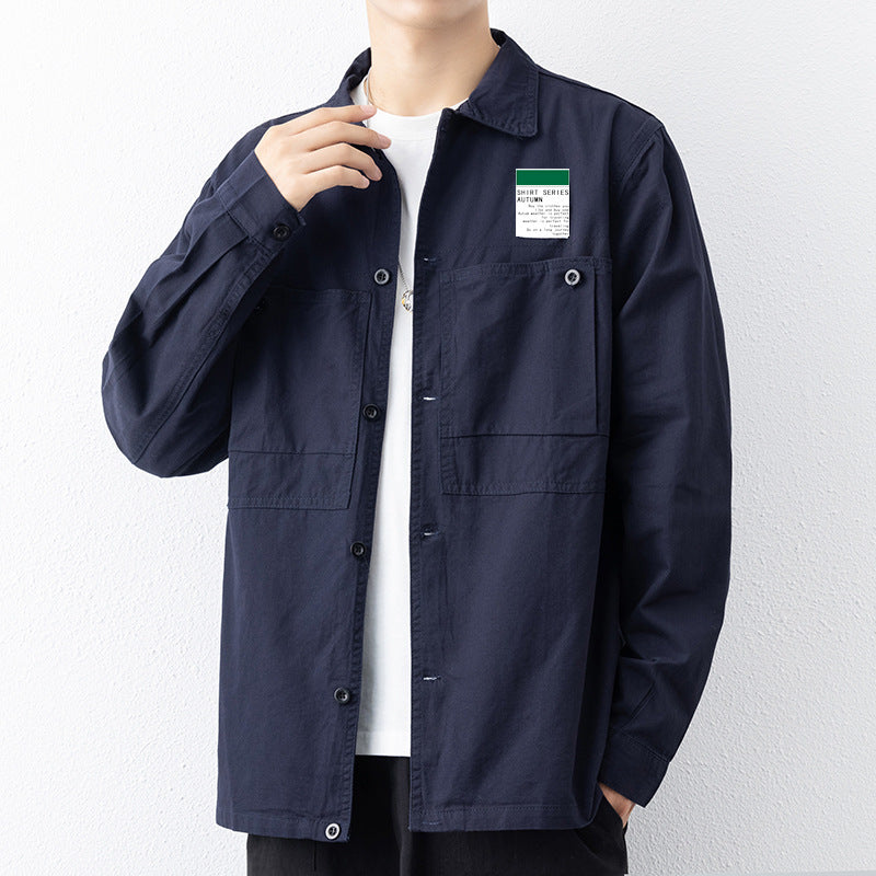 Business Cotton Shirt Men's Coat