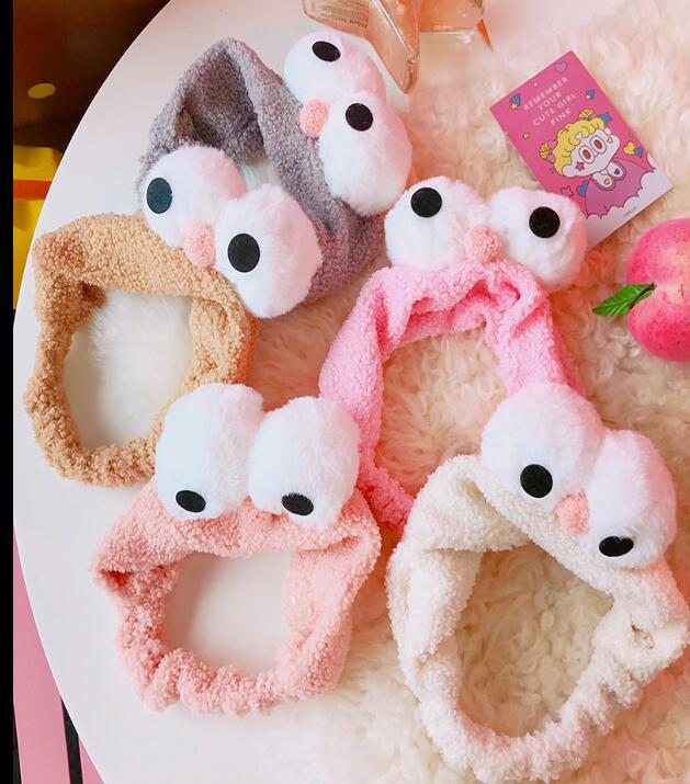 Soft sheep lamb big eyes wash face hair band