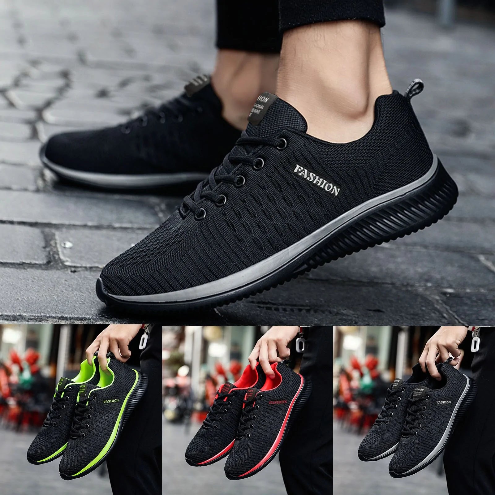 Zapatillas deportivas de malla para parejas