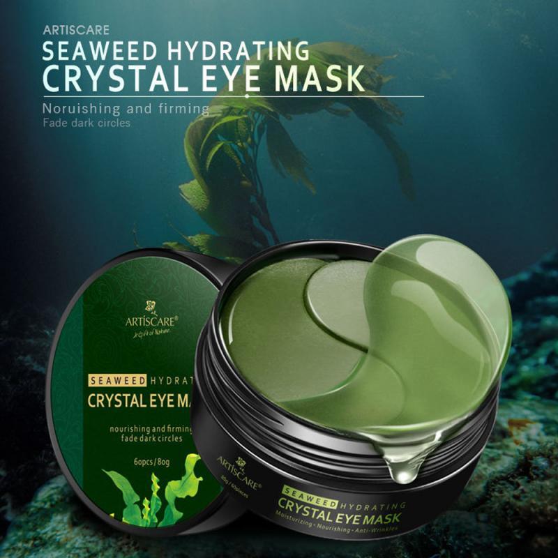 Green seaweed eye mask
