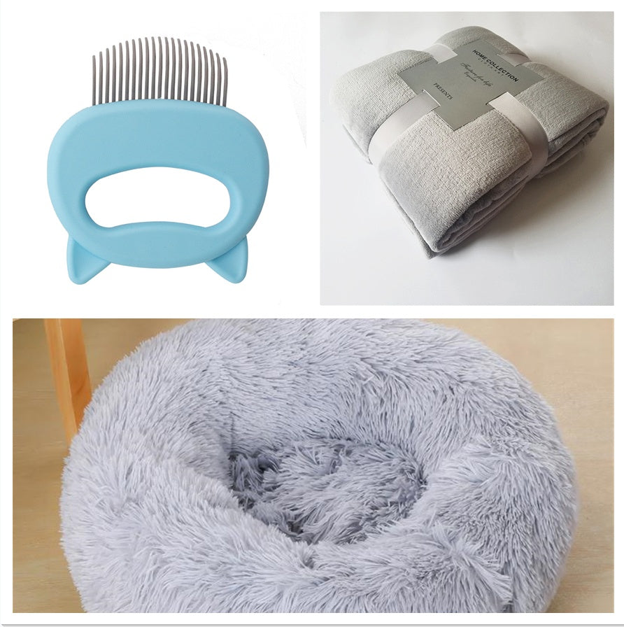 Warm Semi-enclosed Cat Bed Deep Sleep Nest
