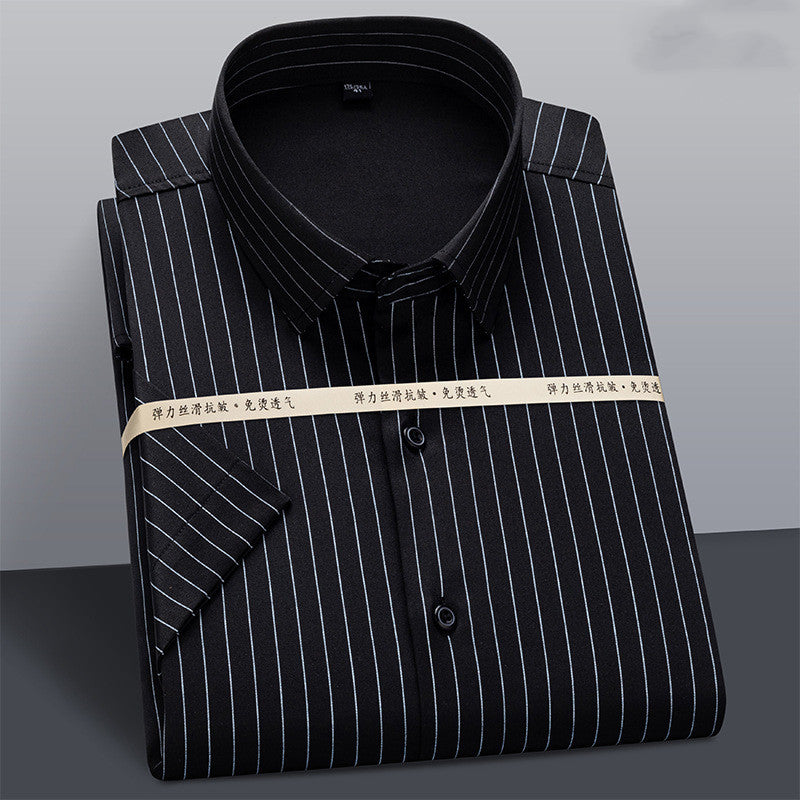 Men's Casual Fashion Business Short-sleeved Shirt