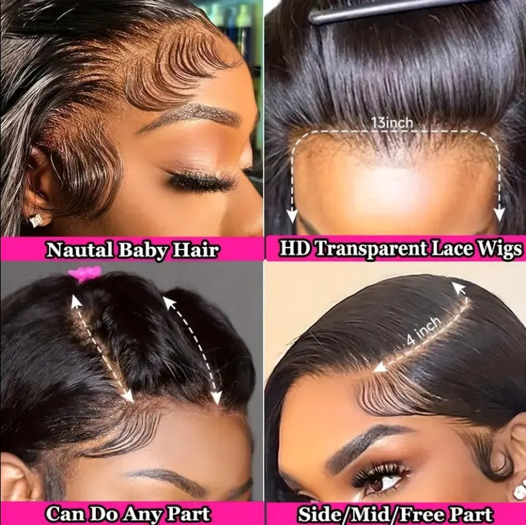 Straight Lace Front Human Hair Wig