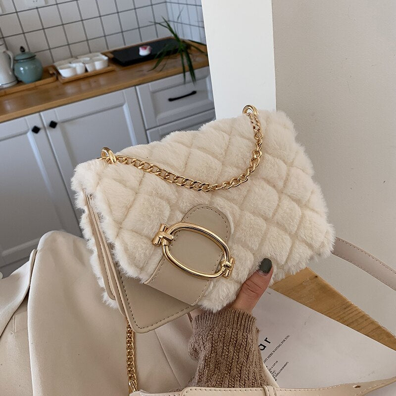 Soft Plush Ladies Designer Handbag