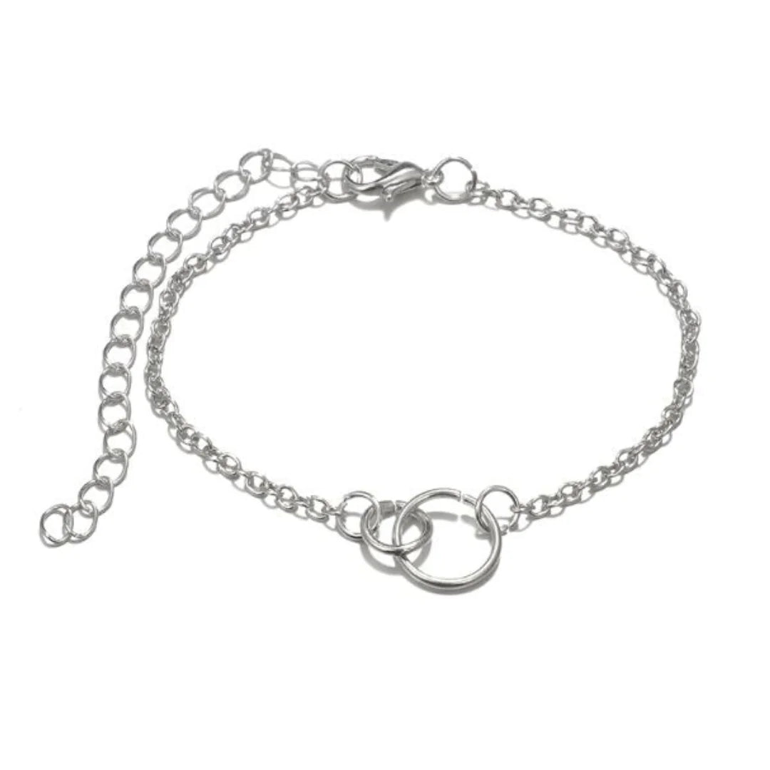 Juego de pulseras apiladas n.° 7 en plata