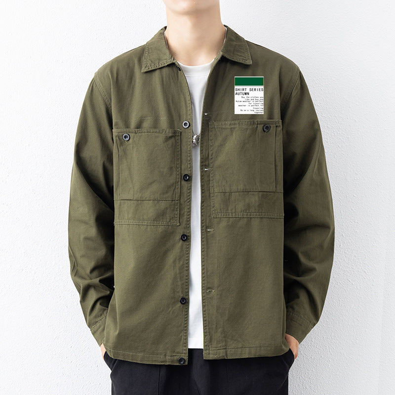 Business Cotton Shirt Men's Coat