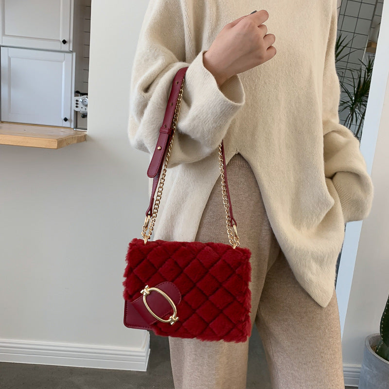 Soft Plush Ladies Designer Handbag