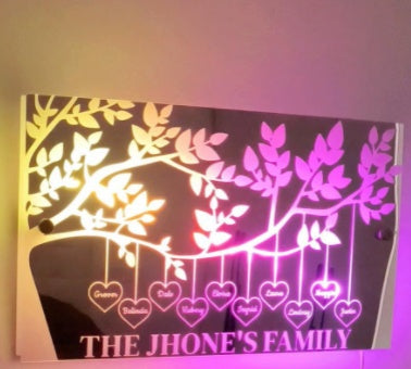 Personalized LED Light Up Mirror