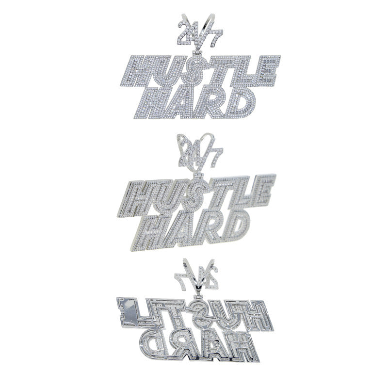 Hiphop Fashion Simple Personality Letter Pendant Necklace