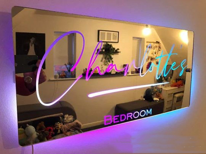 Personalized LED Light Up Mirror