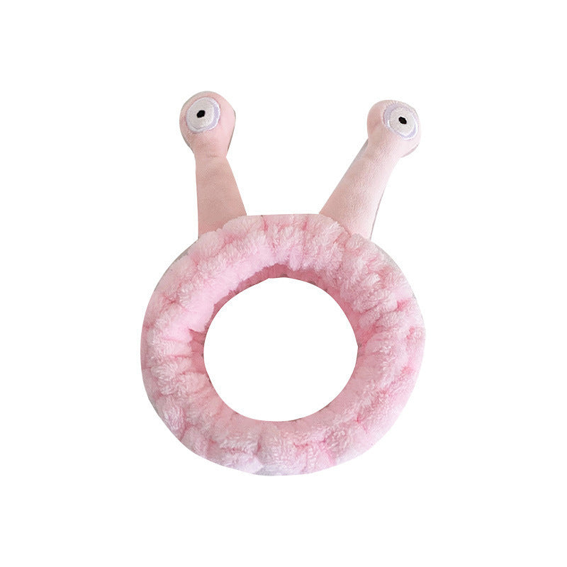 Cute Face Wash Mask Plush Hair Band