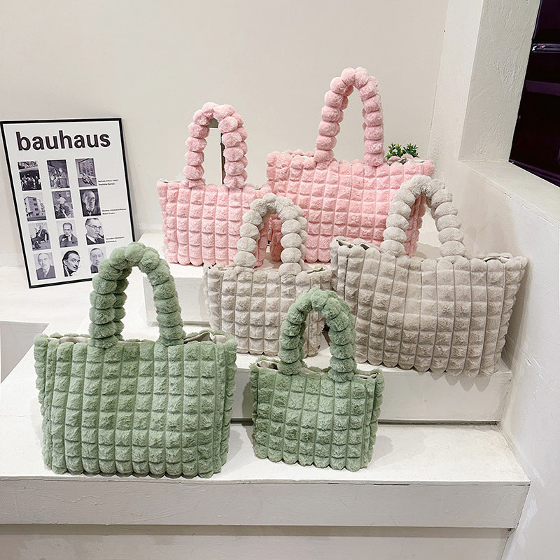 Plush Tote Bags For Women
