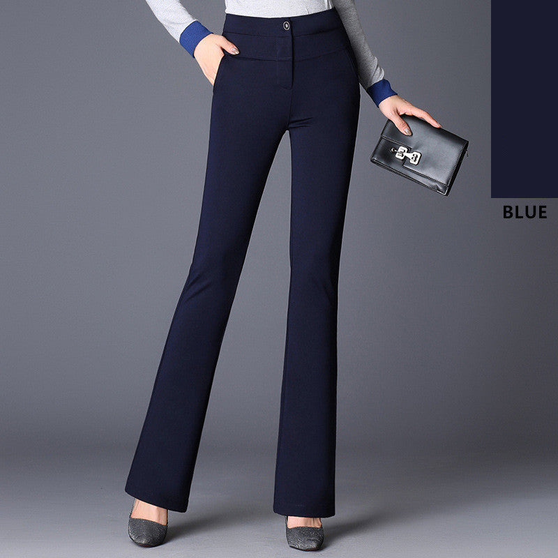 Women's Utility Trousers Spring And Autumn Models High Waist