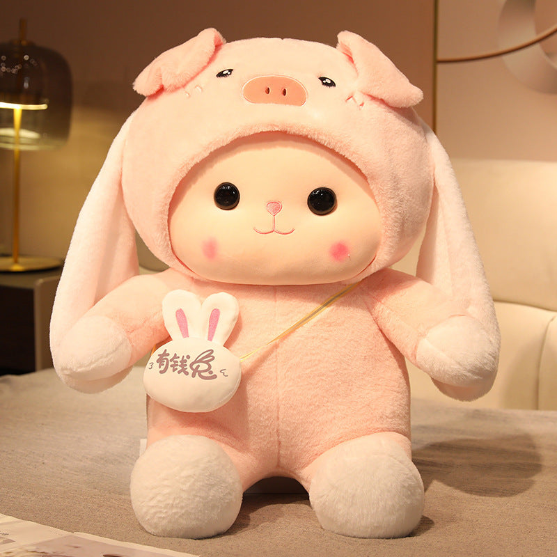 Cute Rabbit Doll Pillow Plush Toy Girl