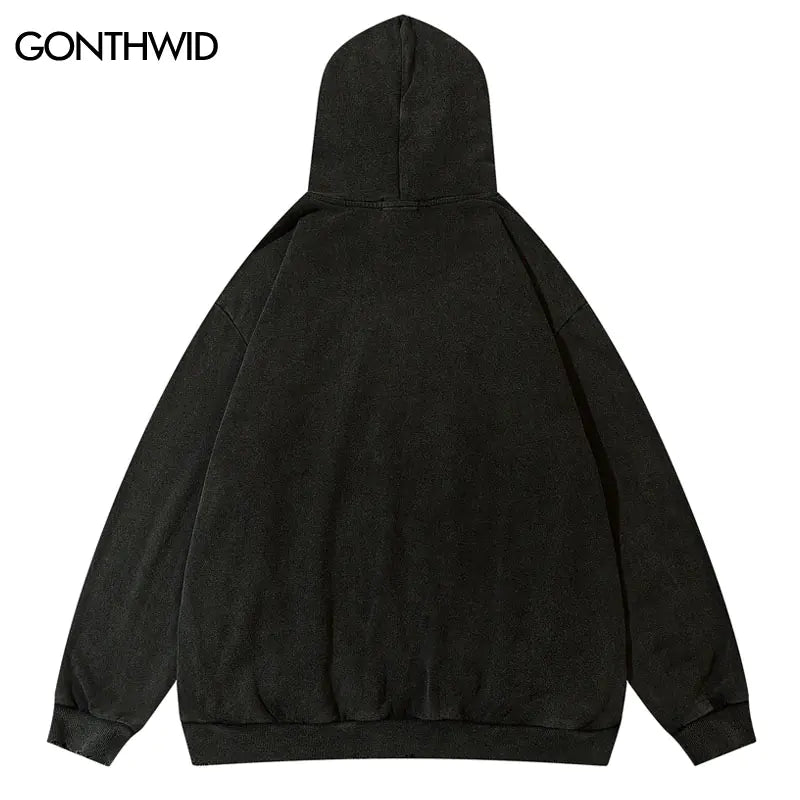 Sudadera con capucha con dientes vintage