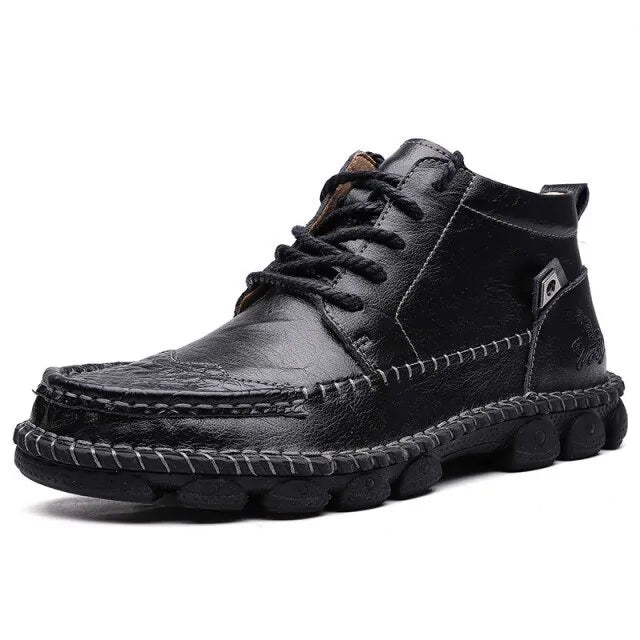 Zapatos casuales de cuero para hombre