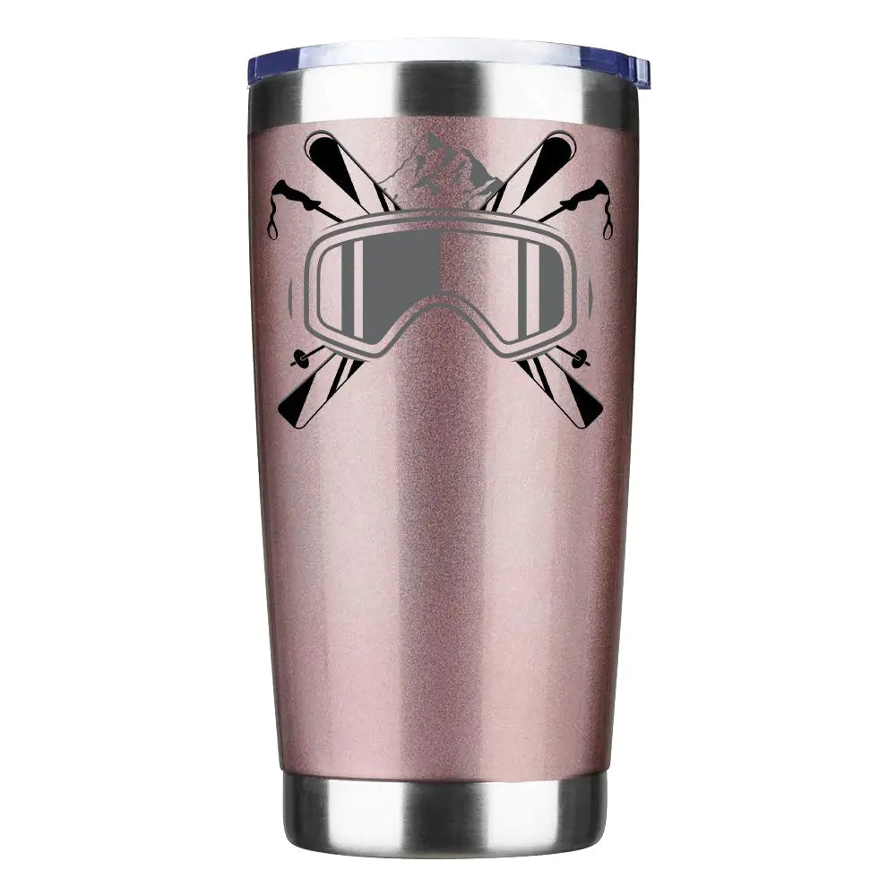 Gafas de esquí de 20 oz en vaso aislado y sellado al vacío