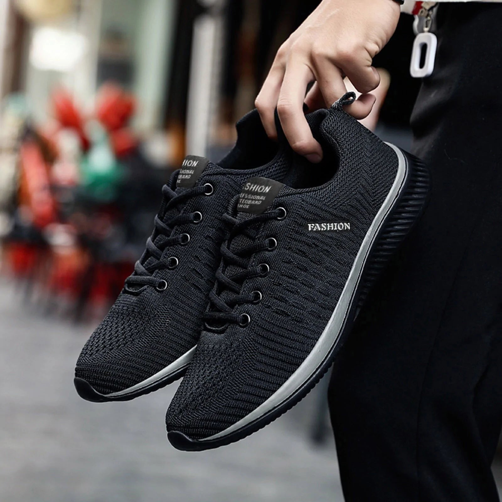 Zapatillas deportivas de malla para parejas