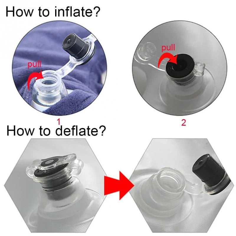 Almohada inflable para el cuello