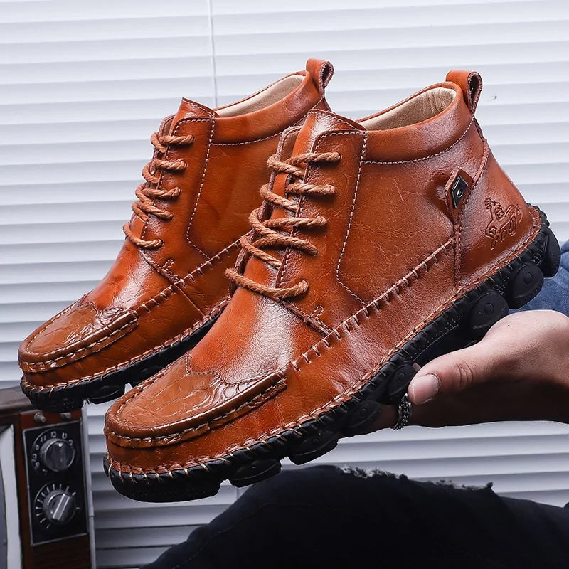 Zapatos casuales de cuero para hombre