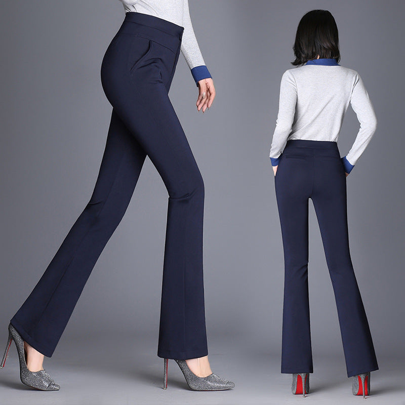 Women's Utility Trousers Spring And Autumn Models High Waist