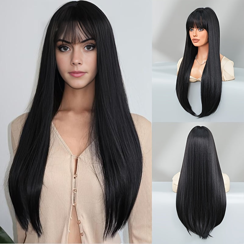 Stylish Synthetic Wig With Straight Hair, Non-toxic Wig