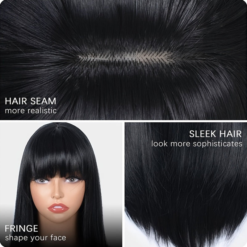 Stylish Synthetic Wig With Straight Hair, Non-toxic Wig