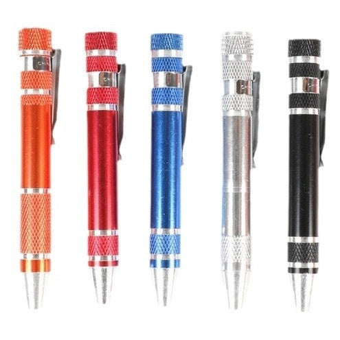 8 In 1 Screwdriver Batch Suit Aluminum Alloy Pen Type Pen Manual