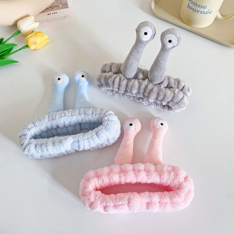 Cute Face Wash Mask Plush Hair Band