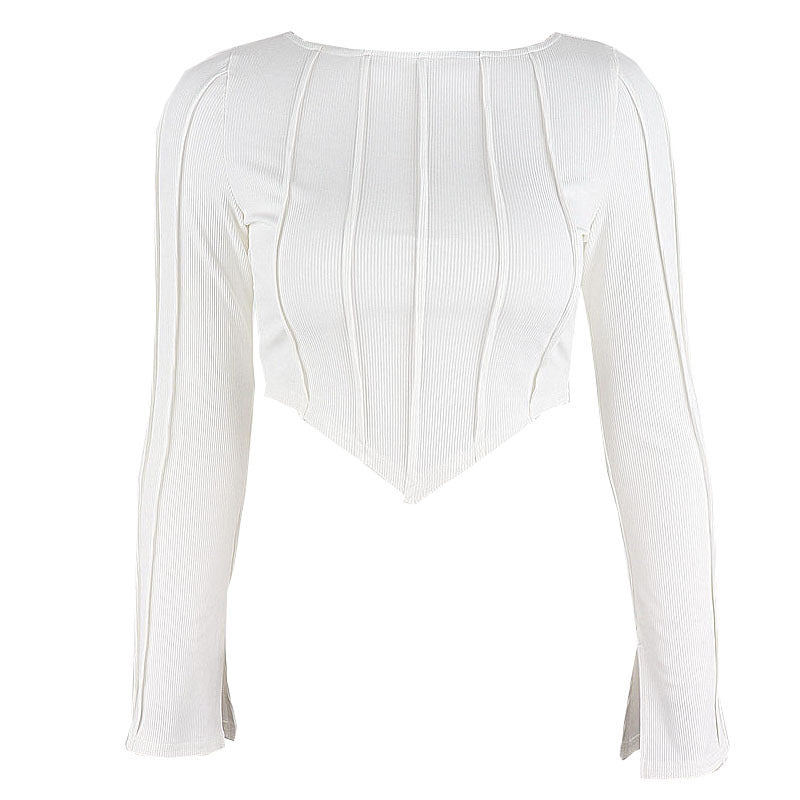 Quality Commuter Polo Collar Long Sleeve Top