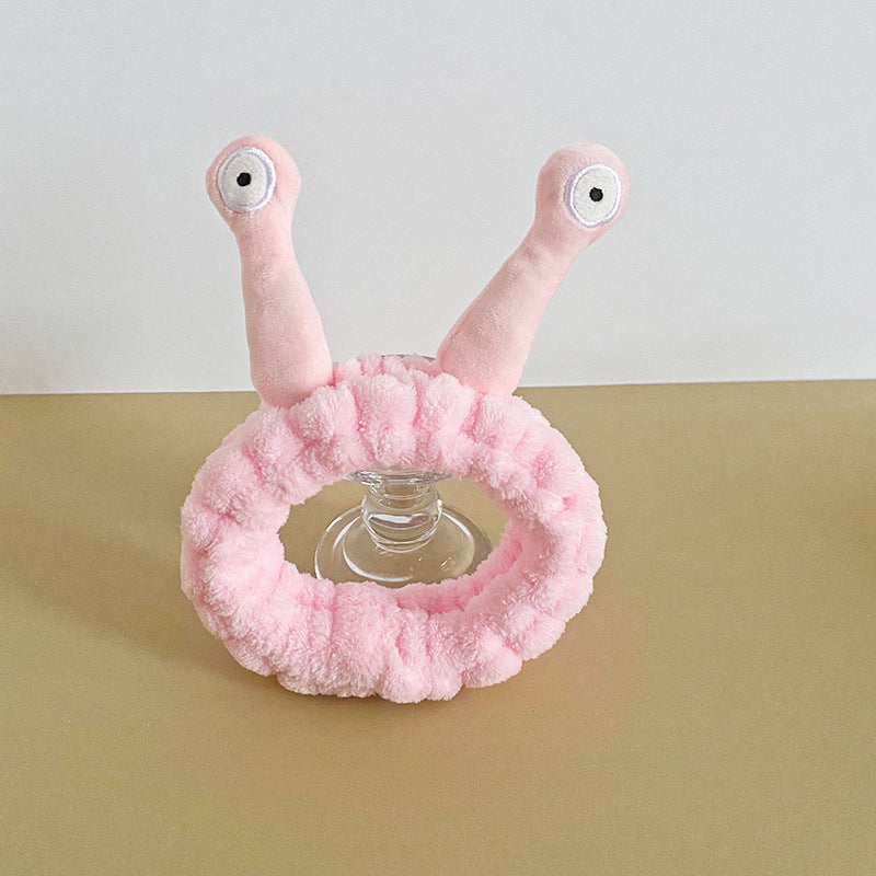 Cute Face Wash Mask Plush Hair Band