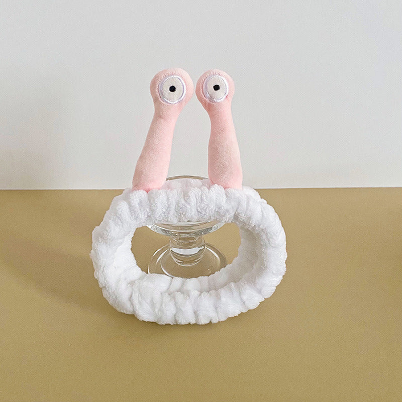 Cute Face Wash Mask Plush Hair Band