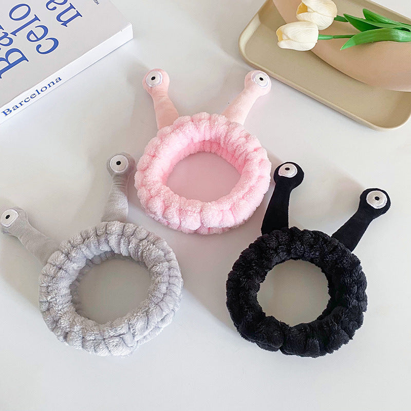 Cute Face Wash Mask Plush Hair Band