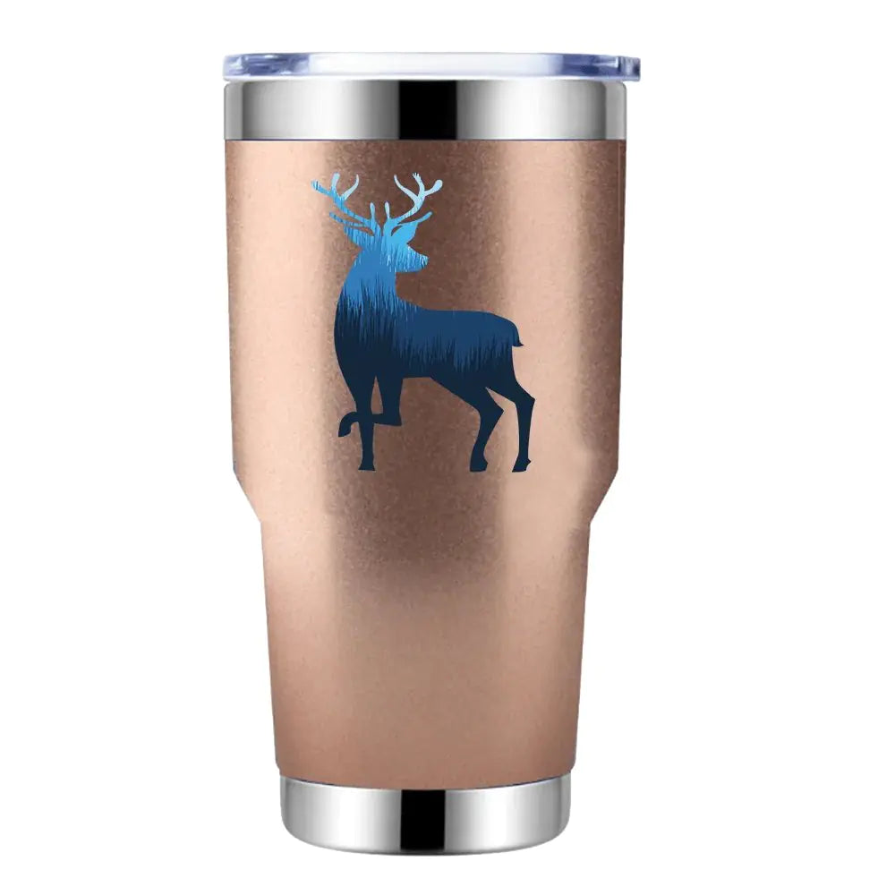 Vaso aislado sellado al vacío de 30 oz, color ciervo, 2 unidades