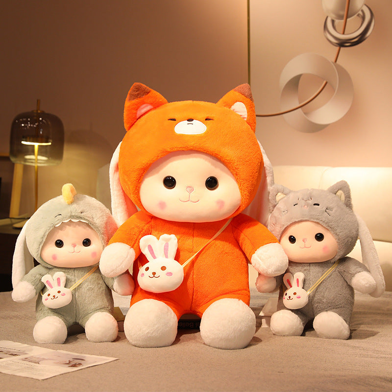 Cute Rabbit Doll Pillow Plush Toy Girl