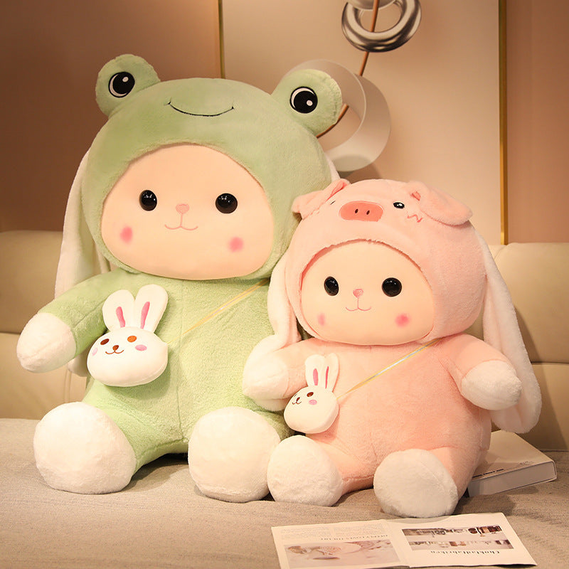 Cute Rabbit Doll Pillow Plush Toy Girl