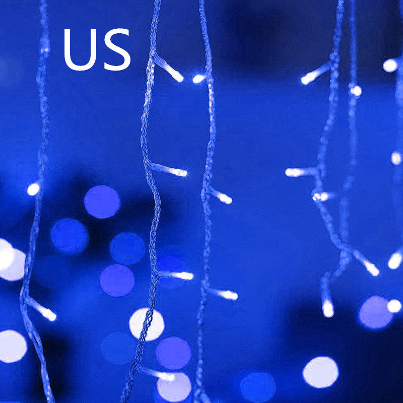 8 Pattern Curtain Lights Starry Waterfall Christmas Lantern Festival Outdoor Garden Light String