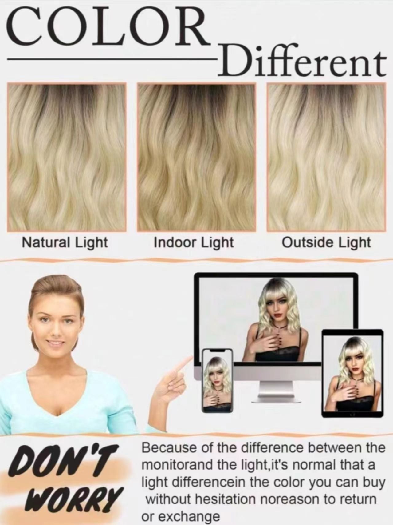 Synthetic Wavy, Non-toxic Wig