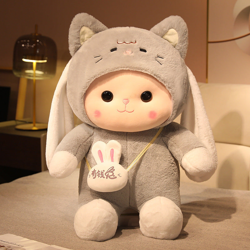 Cute Rabbit Doll Pillow Plush Toy Girl