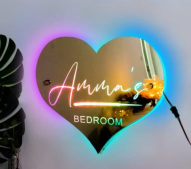 Personalized LED Light Up Mirror