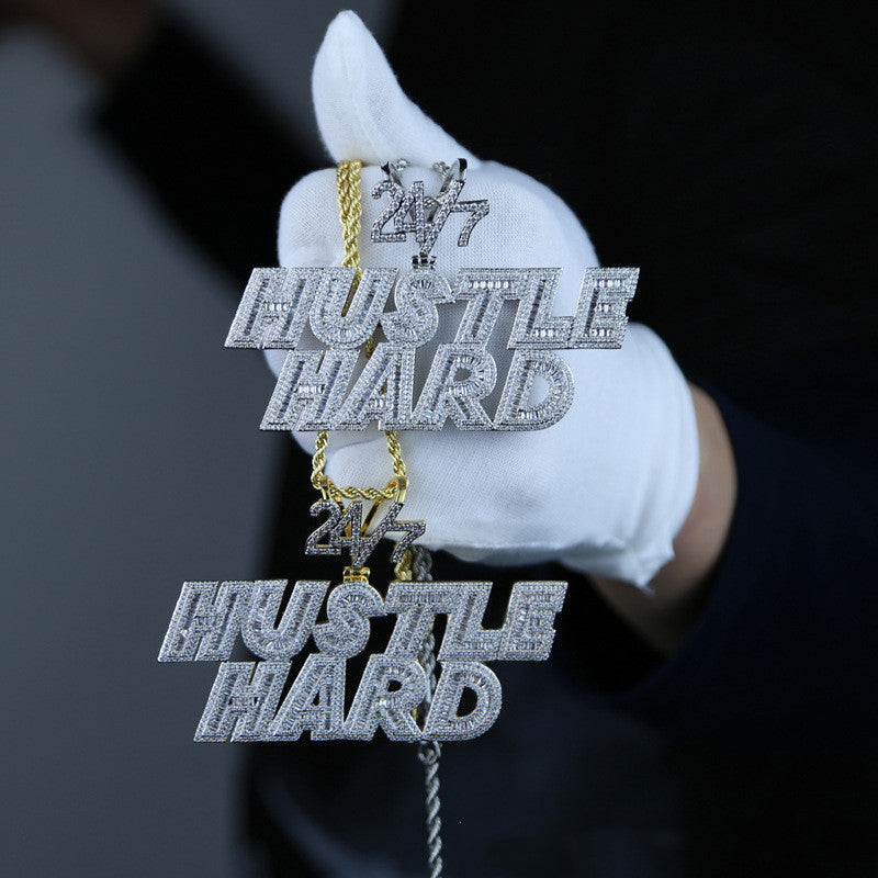Hiphop Fashion Simple Personality Letter Pendant Necklace