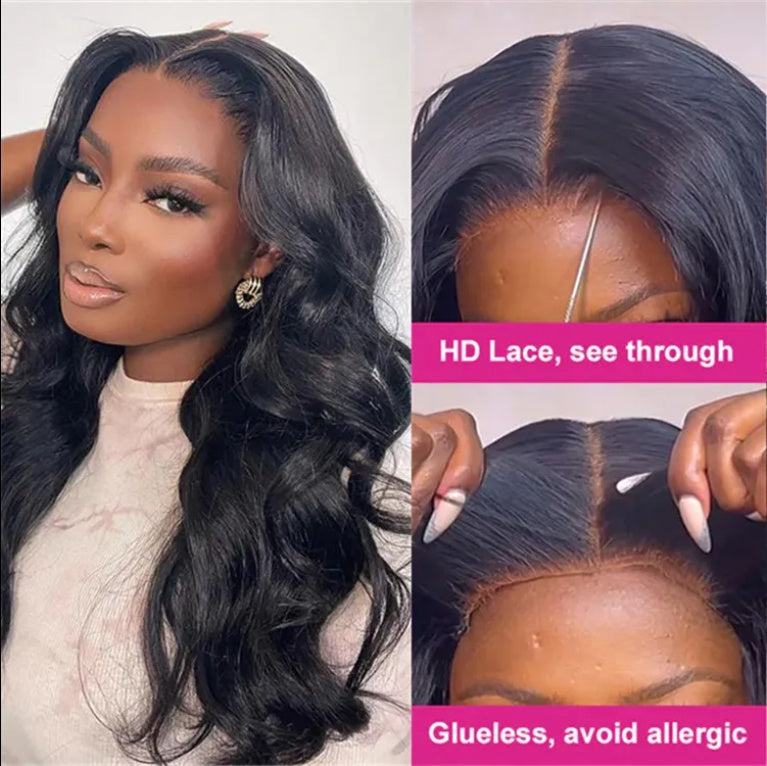 200 Density 4x4 Sheer Lace Human Hair Wig