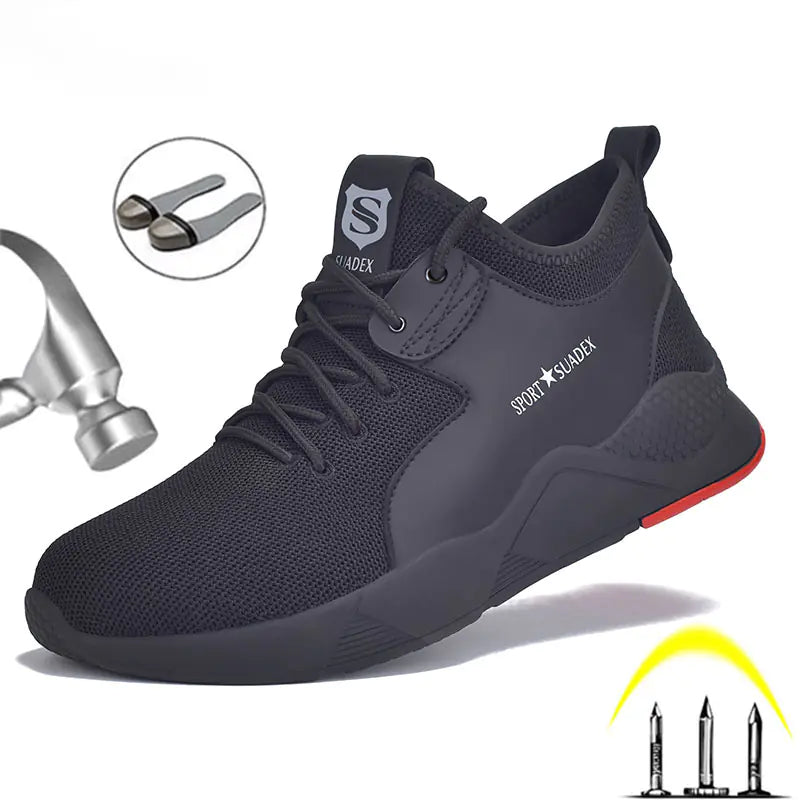 Zapatos de seguridad para el trabajo para hombres con puntera de acero