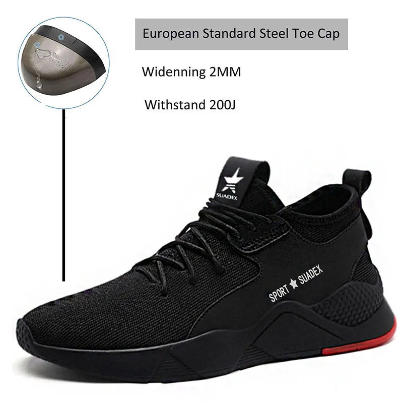 Zapatos de seguridad para el trabajo para hombres con puntera de acero