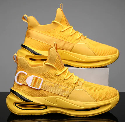 Men's High-Top Black Casual Sports Shoes