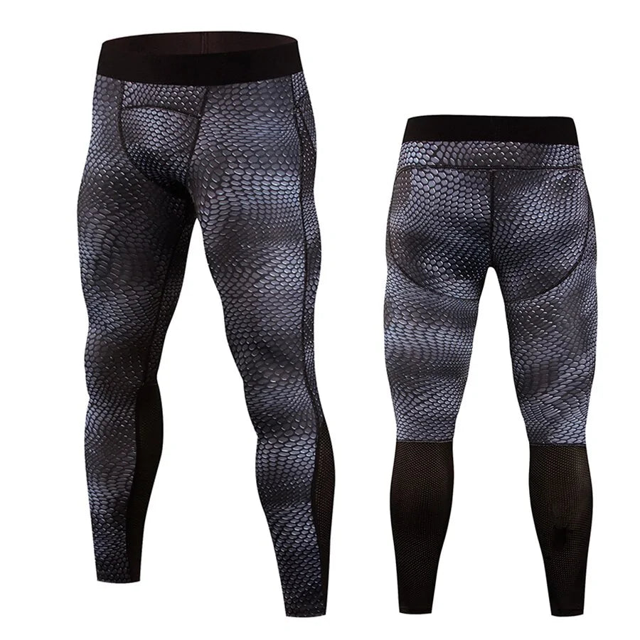 Mallas de compresión para correr para hombre: nuevos leggings de fitness para gimnasio