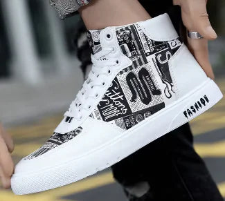 Graffiti High Top Men's Casual Shoes